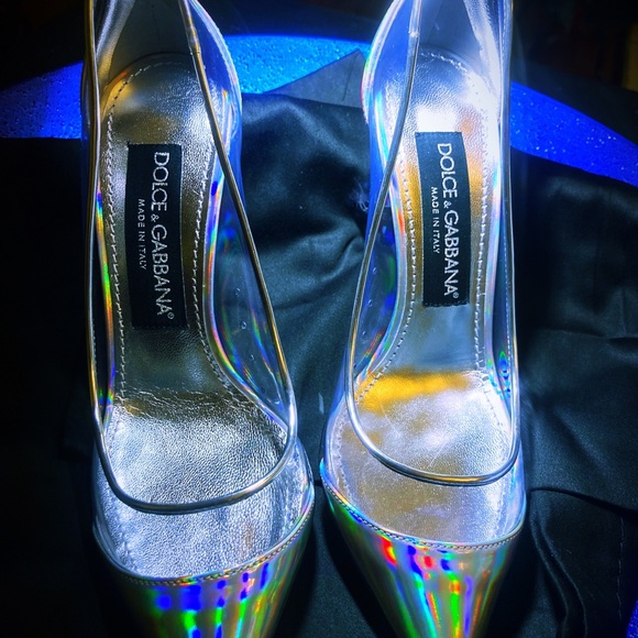Dolce & Gabbana Cardinale Iridescente pointed-toe Pumps (Actual size 4 !!!!) - Picture 14 of 16